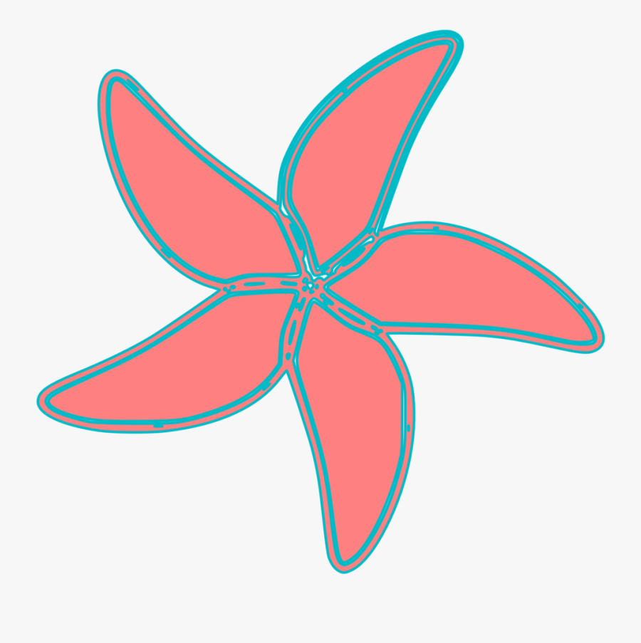 Very Simple Starfish - Simple Clipart Starfish, Transparent Clipart