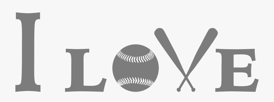 Logo Clipart Baseball - Love Baseball Clipart, Transparent Clipart