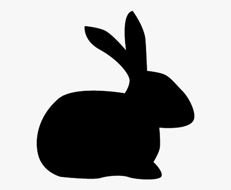 Hq Bunny Rabbit Silhouette - Domestic Rabbit, Transparent Clipart