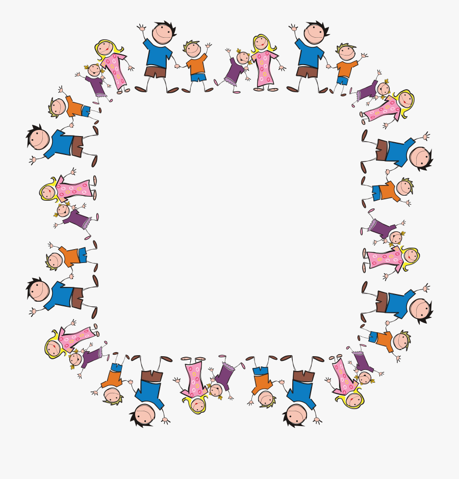 Free Of A Square - Family Borders Clip Art, Transparent Clipart