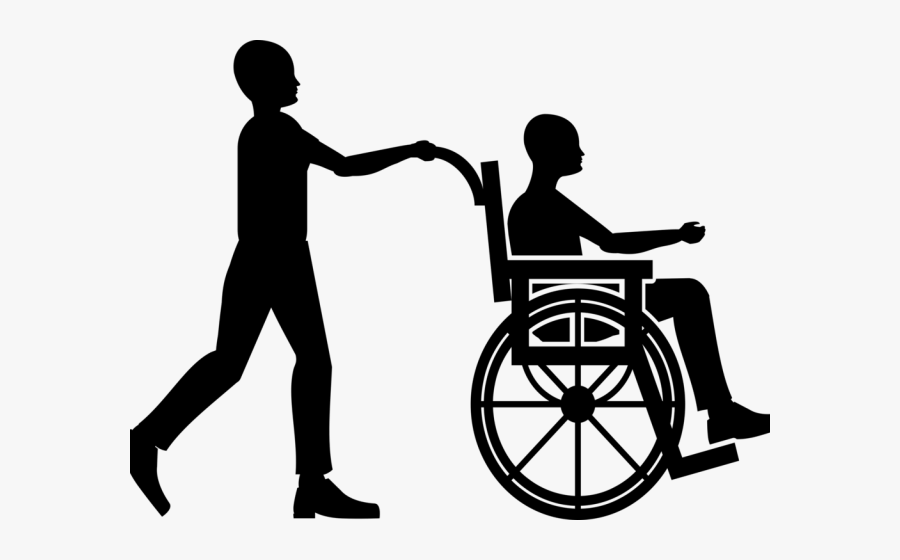Sports Clipart Handicapped - Person In A Wheel Chair Clipart, Transparent Clipart