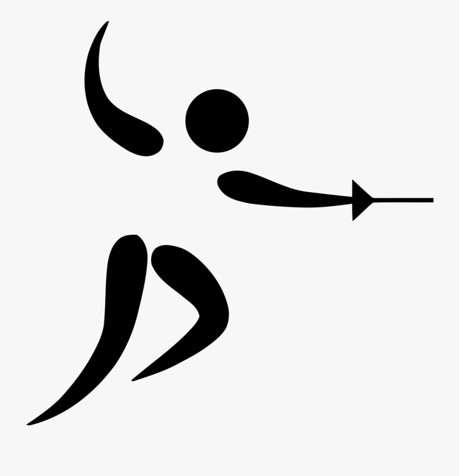 Thumb Image - Olympic Fencing Logo, Transparent Clipart