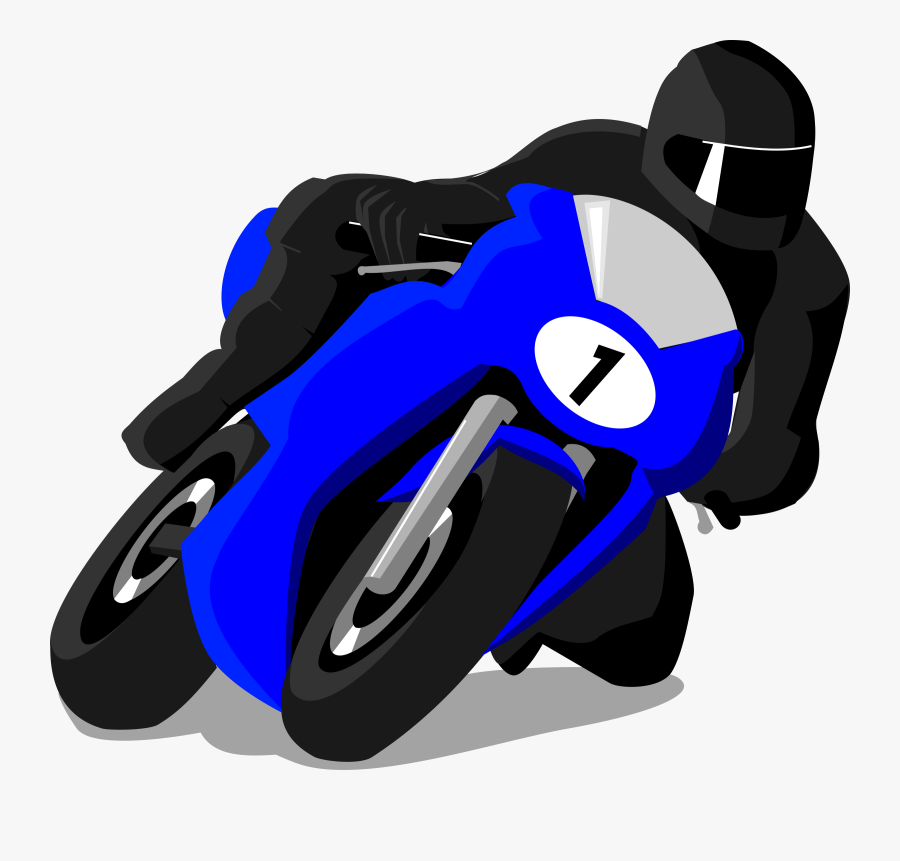 Blue,electric Blue,protective Gear In Sports - Motorcyclist Clipart, Transparent Clipart