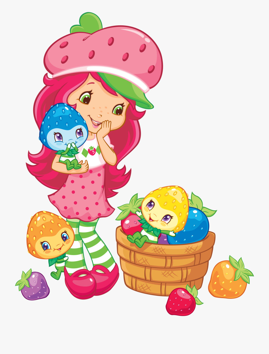 Strawberries Clipart Strawberry Shortcake - Strawberry Shortcake Cartoon Strawberries, Transparent Clipart