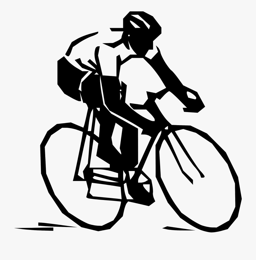 Bicycle Clipart Free Clip Art Of Bike 6 Clipartwork - Cycling Clipart Black And White, Transparent Clipart