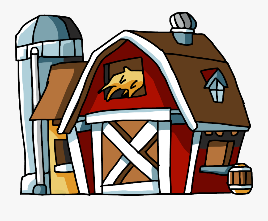 Barn Clipart Farm Building - Cartoon Barn Png, Transparent Clipart