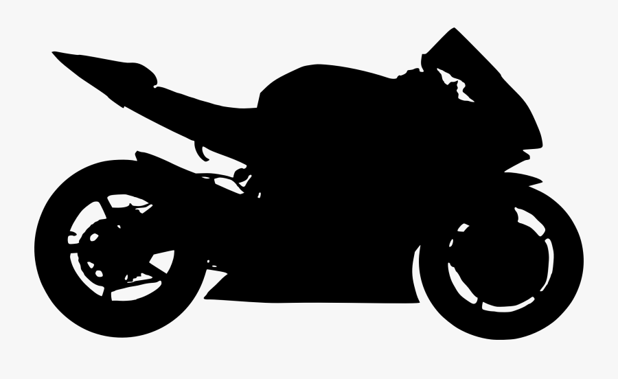 Motorcycle Bike Clipart To Print - Motorcycle Silhouette, Transparent Clipart