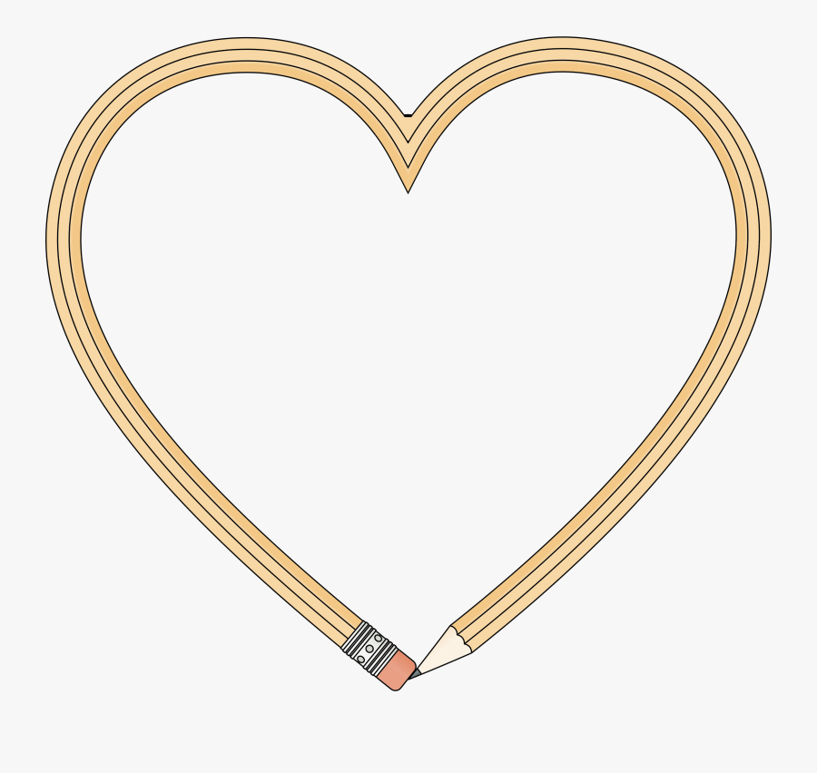 Clipart Pencil Heart Yam Clip Art Ram Clip Art Black - Free Clip Art Pencil Heart, Transparent Clipart