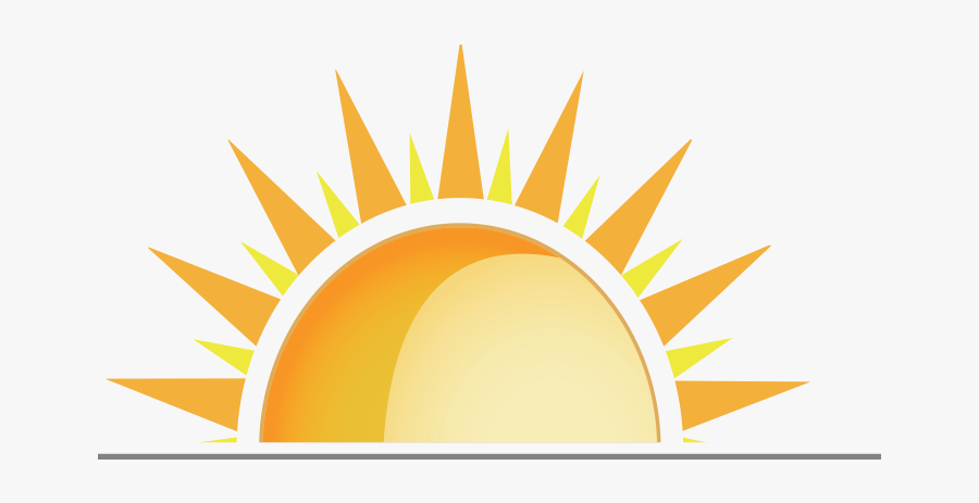 Half Sun Clipart - Clip Art Half Sun, Transparent Clipart