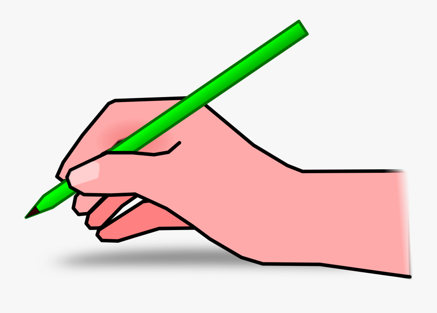 Pencil Clipart Mastergolflivestream - Hand Writing Clip Art, Transparent Clipart