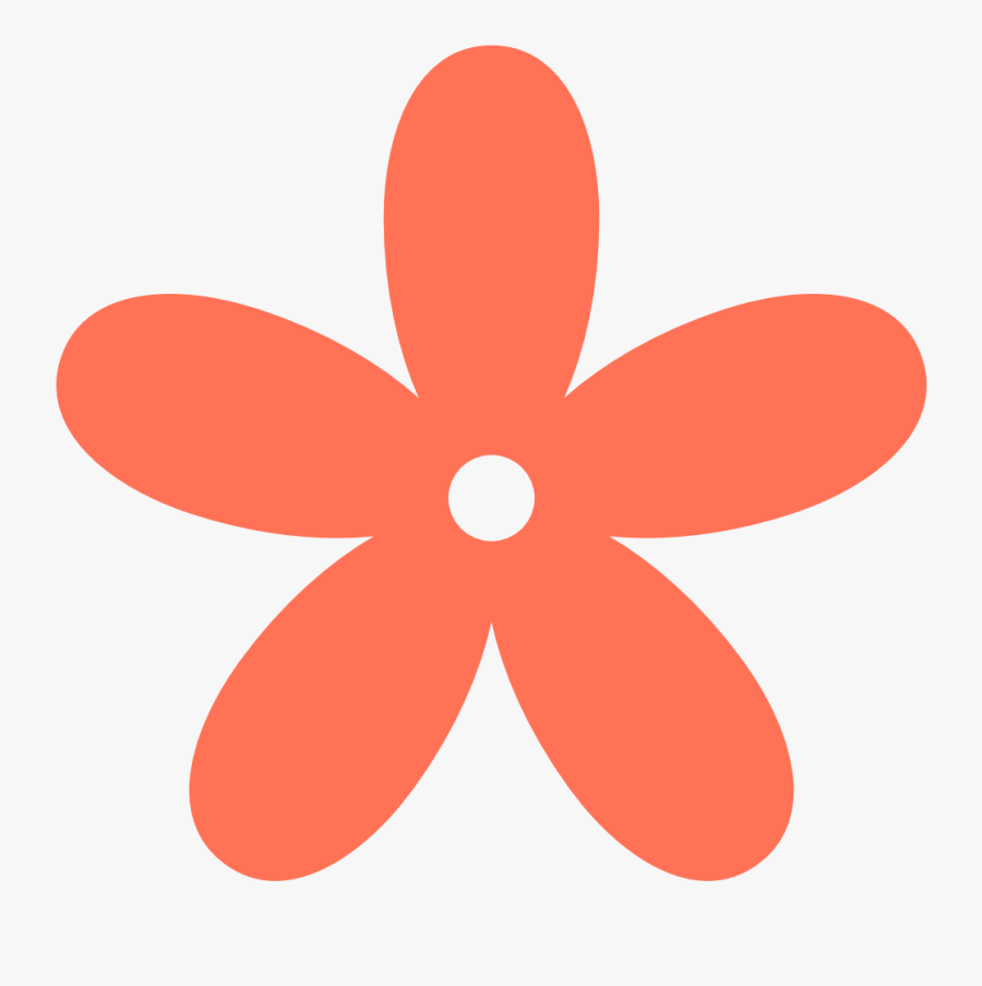 Coral Color Clipart - Flower Clip Art Png, Transparent Clipart