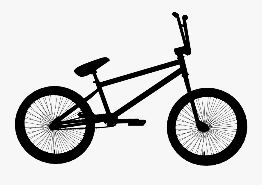 Black Bmx Bicycle Clipart Png - Bmx Bikes, Transparent Clipart