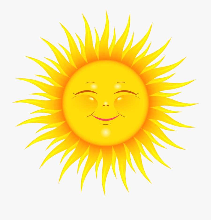 Pin By Светлана Романтеева On Небесные Светила - Smiling Sun, Transparent Clipart