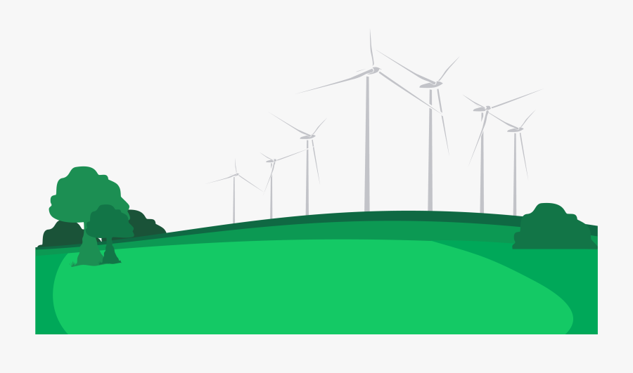 Hill Wind Farm Lamma Winds Energy Power Vector Success - Windmill Png Vector, Transparent Clipart