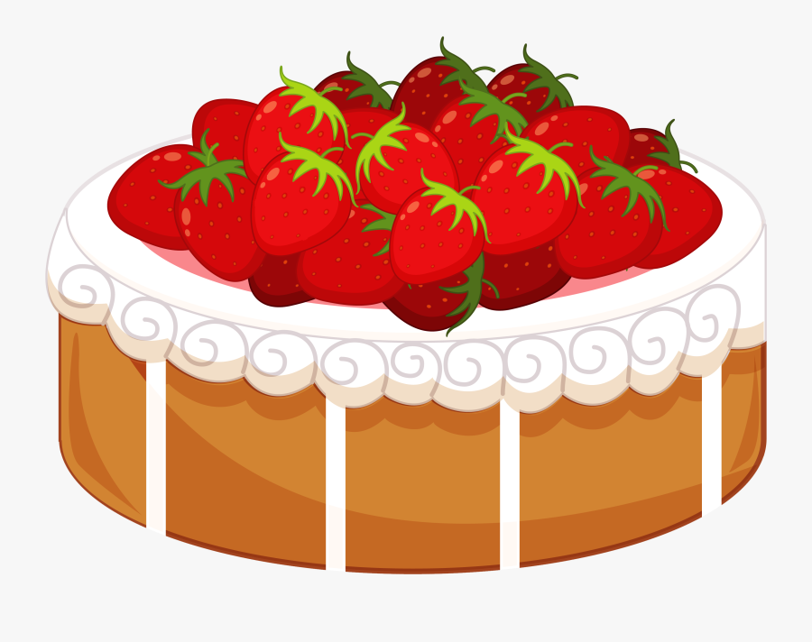 Strawberry Cake Clipart - Strawberry Cake Cake Clipart, Transparent Clipart