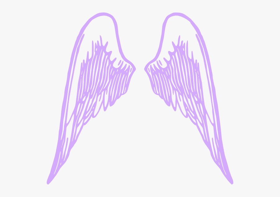 Purple Angel Wings Clip Art At Clker - Cartoon Angel Wings Transparent Background, Transparent Clipart