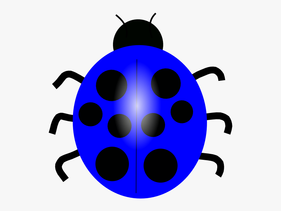 Dark Blue Ladybug Svg Clip Arts - Blue Ladybug Clipart, Transparent Clipart