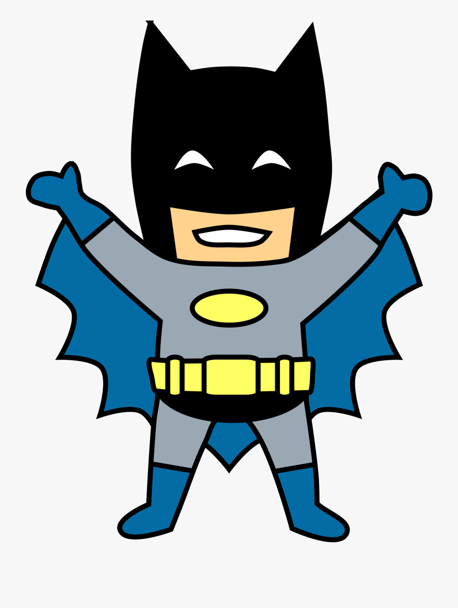 Mini Batman Cartoon Clip Art Transparent - Batman Clipart, Transparent Clipart
