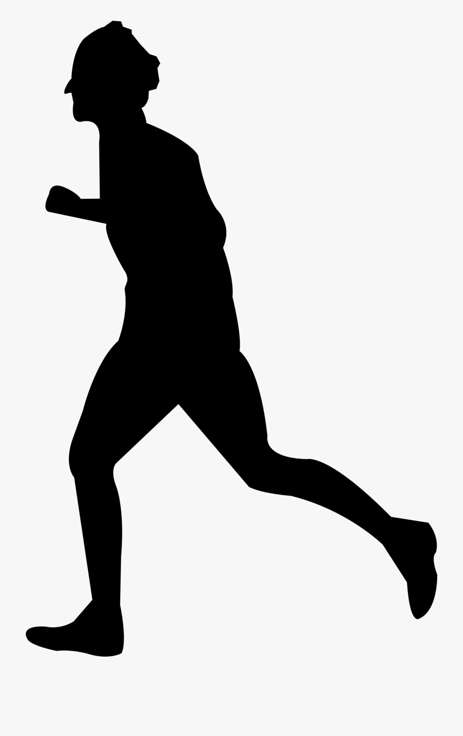 Person Running Clipart Man Running - People Running Silhouette Png, Transparent Clipart
