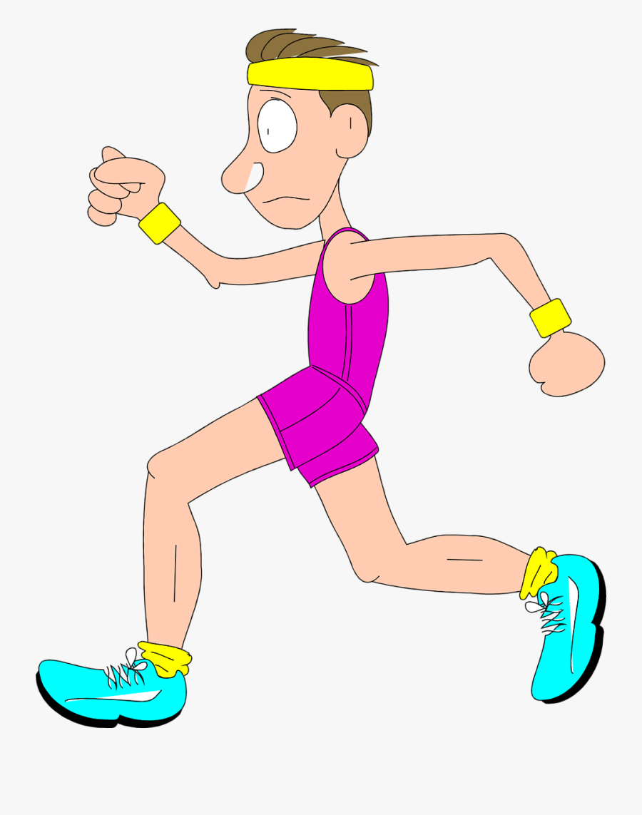 Free Clip Art Of Person Running Clipart Man - Transparent Background Running Person Clipart, Transparent Clipart