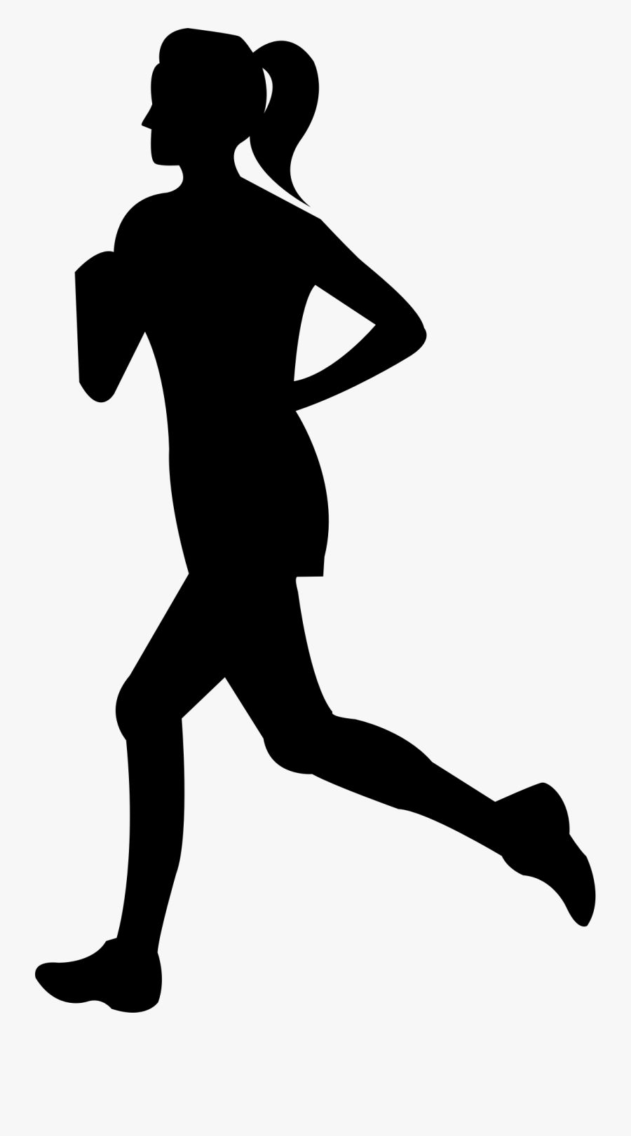 Free Clip Art Of Person Running Clipart Silhouette - Jogging Clipart Silhouette, Transparent Clipart