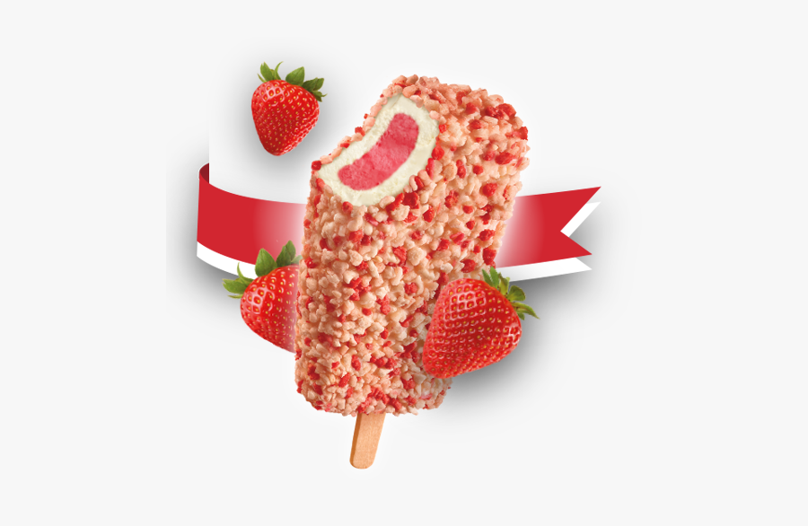 Strawberry Shortcake Dessert Bar - Strawberry Cheesecake Ice Cream Popsicle, Transparent Clipart