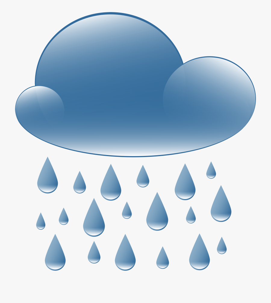 Rain Cloud Weather Icon Png Clip Art, Transparent Clipart