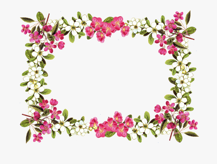 Transparent Clip Art Borders - Flowers Border Clipart, Transparent Clipart