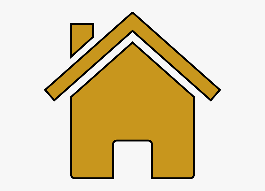 Home Clipart - Gold House Clipart, Transparent Clipart