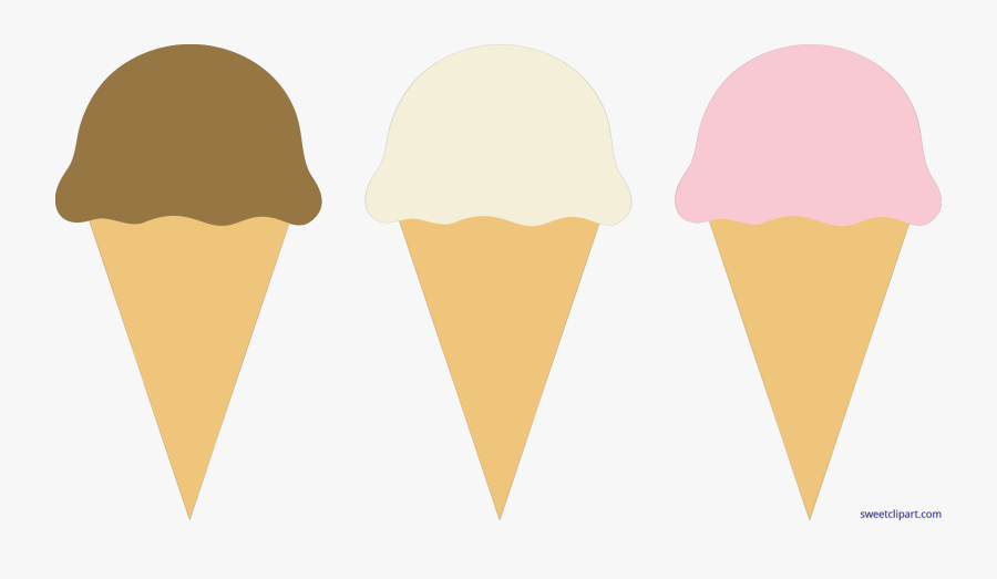 Ice Cream Cones Chocolate Vanilla Strawberry Clip Art - Chocolate And Vanilla Ice Cream Clipart, Transparent Clipart