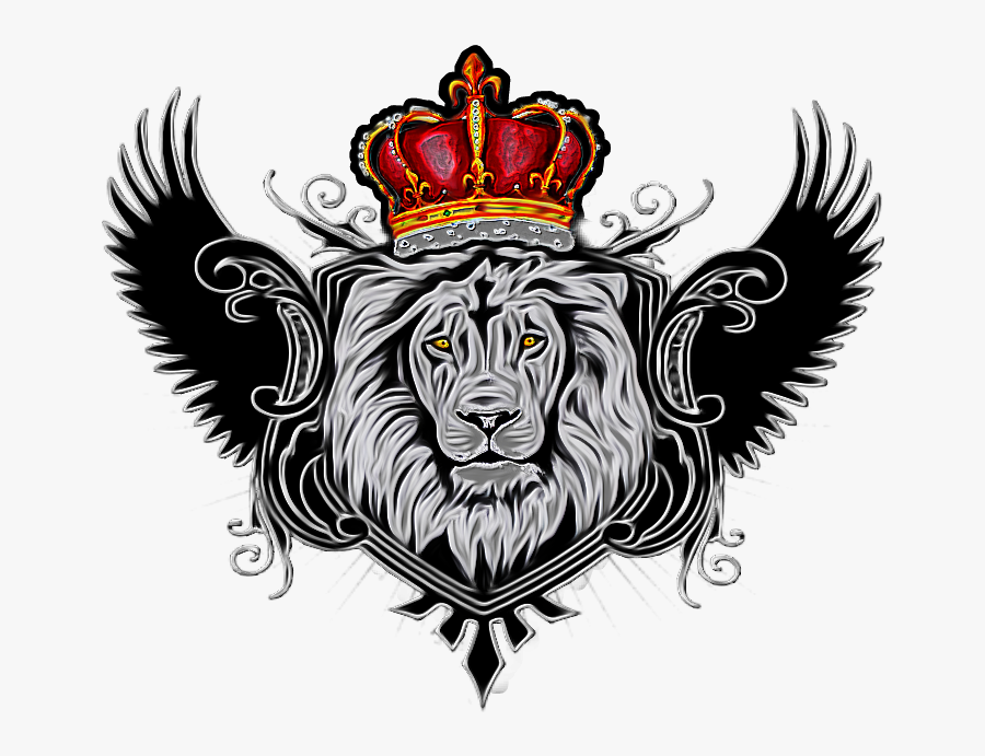 Enkel Lion With Crown Clipart Image - Lion With Wings And Crown, Transparent Clipart
