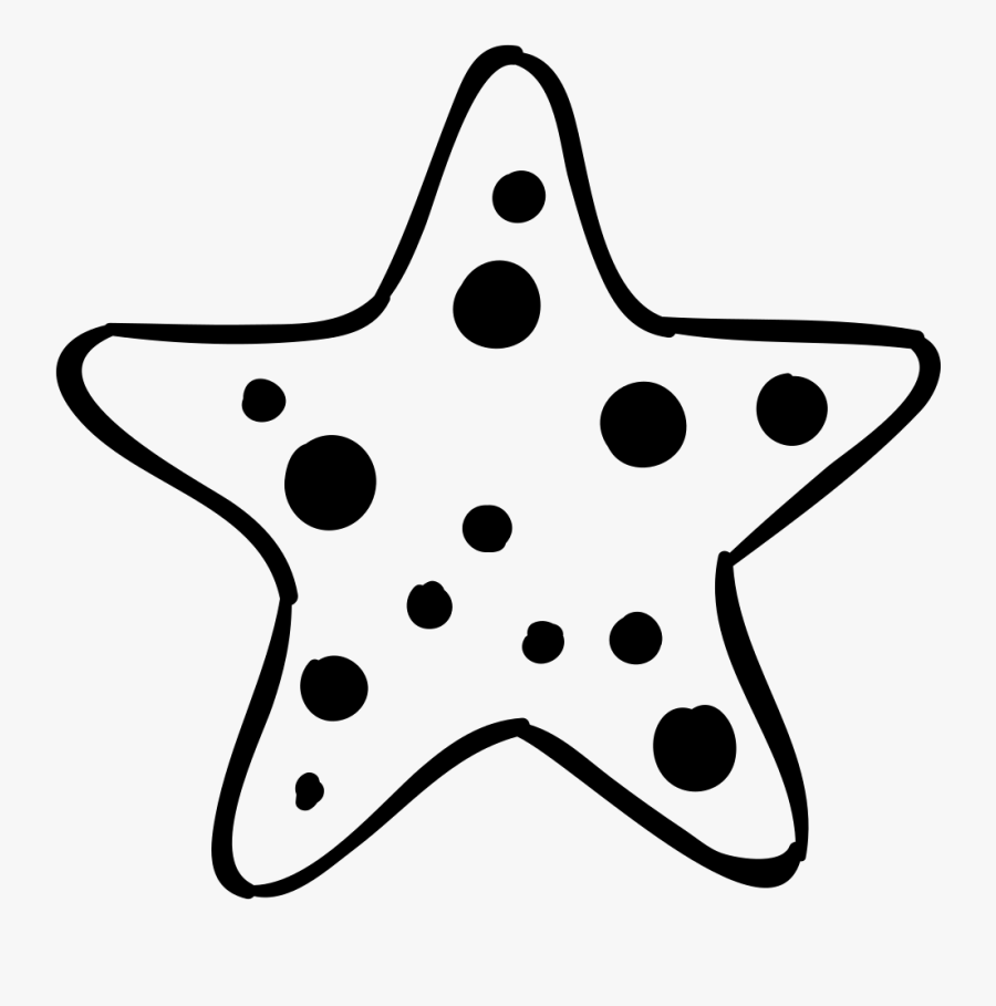 Starfish Clipart Transparent Background - Square Objects Clipart Black And White, Transparent Clipart