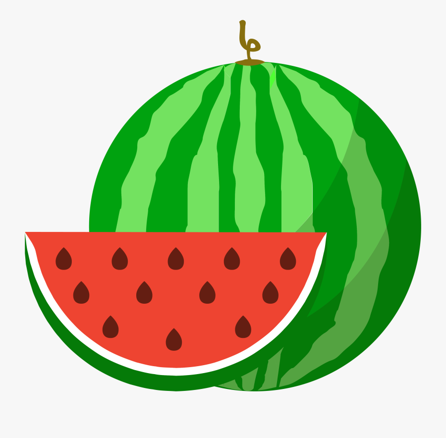 Watermelon Icon, Transparent Clipart