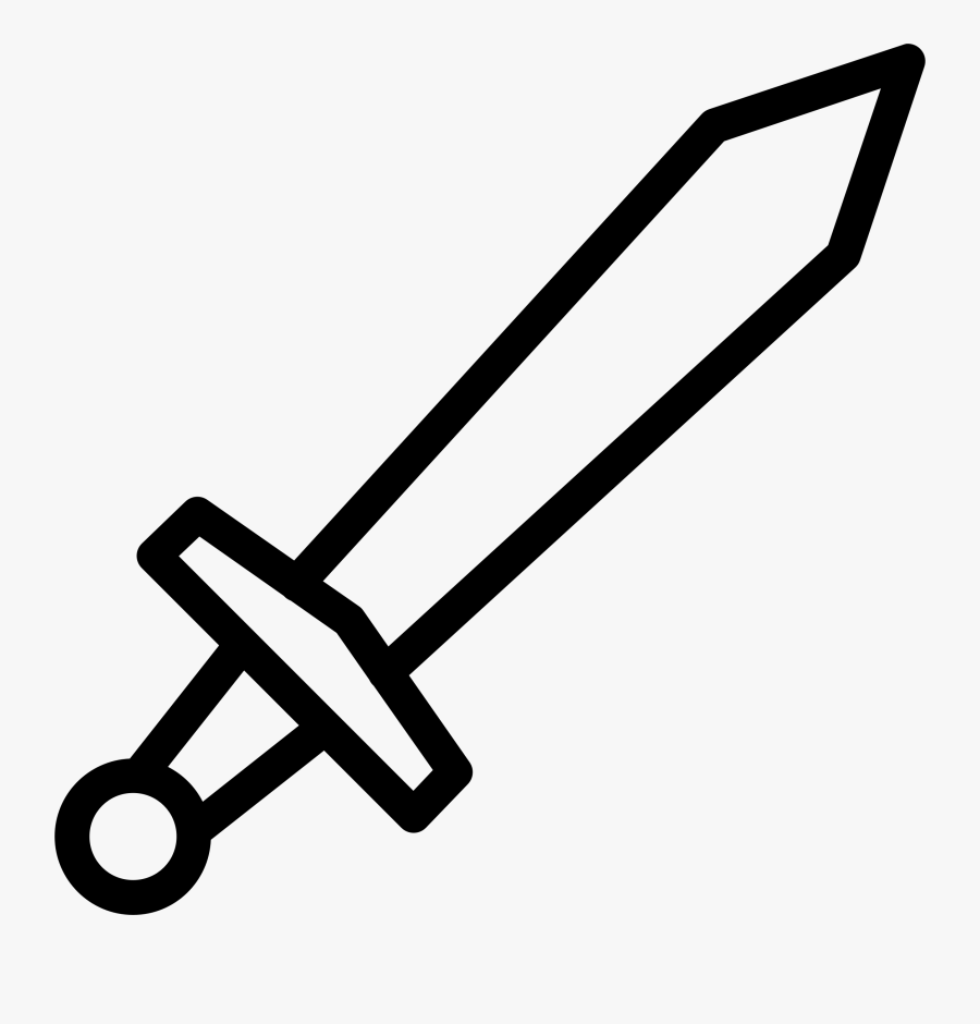 Thumb Image - Sword Icon, Transparent Clipart