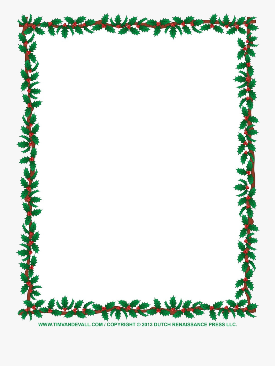 Christmas Border Clip Art Borders For Word Documents - Clip Art Christmas Border, Transparent Clipart