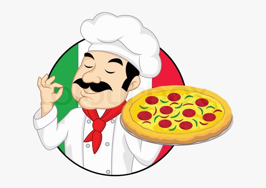 Pizza Italian Man Clipart Free Transparent Png - Pizza Chef Clipart, Transparent Clipart
