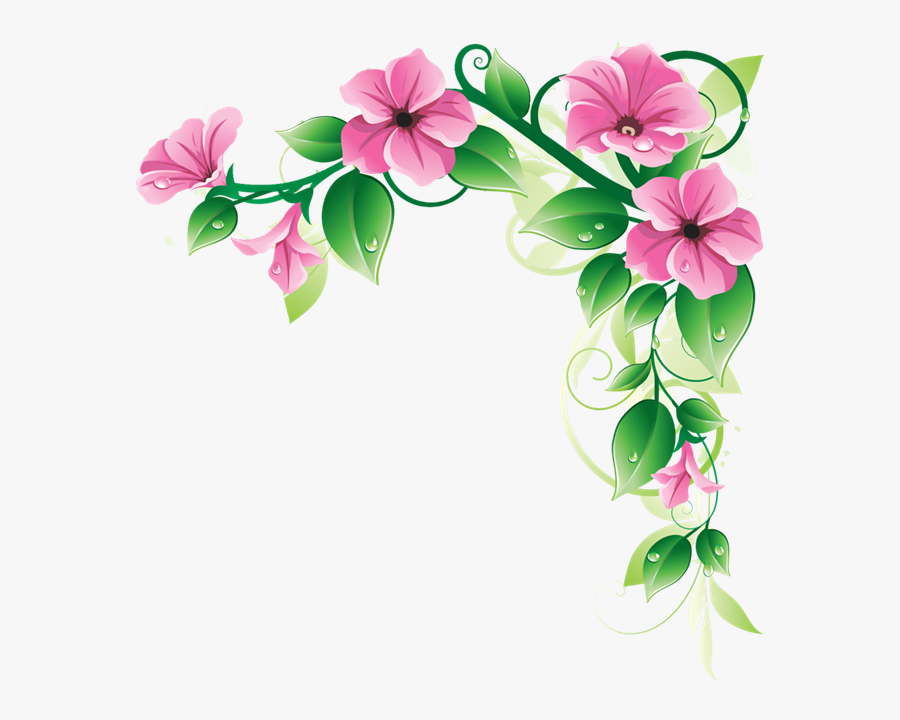 Transparent Purple Flower Border Png - Dharabahik Natok, Transparent Clipart