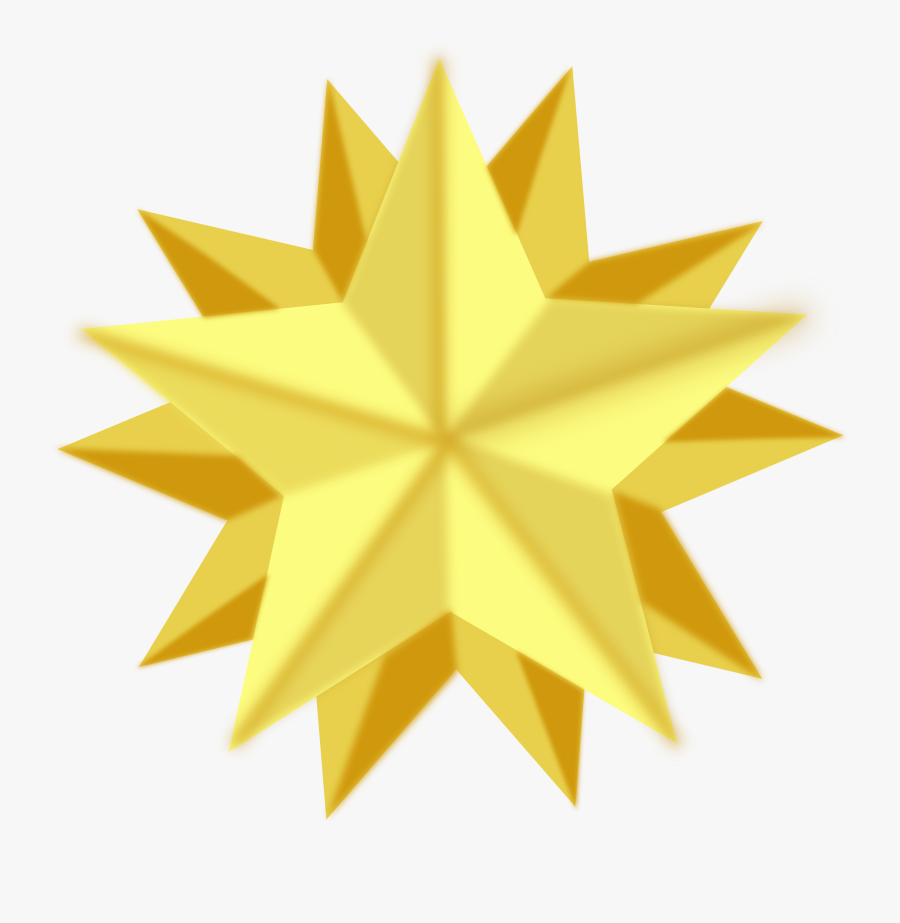 Clipart Sunshine Star - Christmas Tree Star Animation, Transparent Clipart