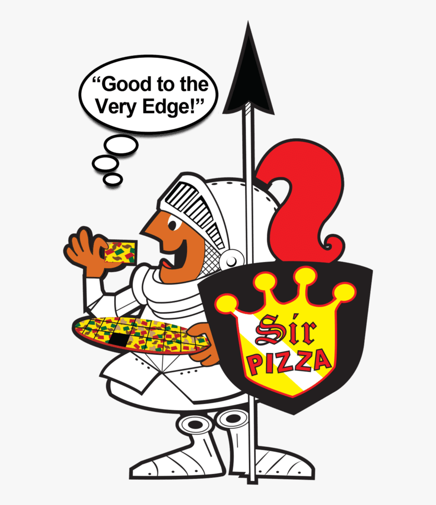 Sir Pizza Knight - Cartoon, Transparent Clipart