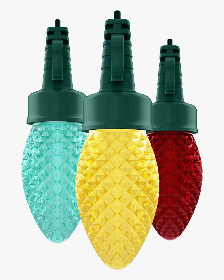 C9 Transparent Christmas Lights - Christmas Lights, Transparent Clipart