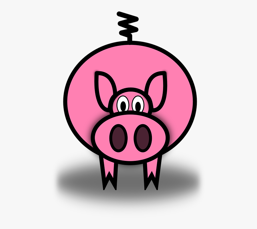 Pig, Pink, Pork, Piglet, Farm, Animal, Piggy, Hog - Pig Clip Art, Transparent Clipart