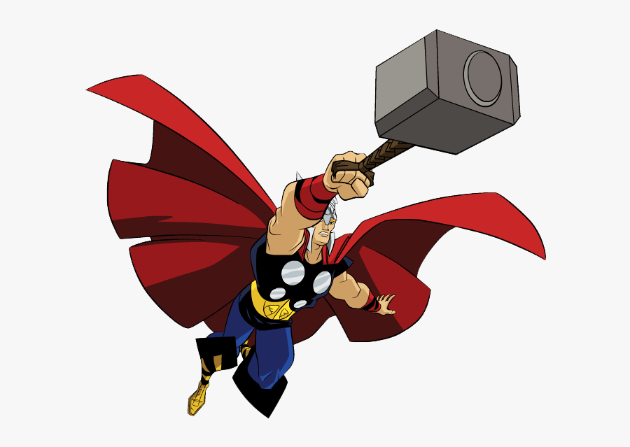 Transparent Superhero Clipart Png - Avengers Earth's Mightiest Heroes Thor, Transparent Clipart