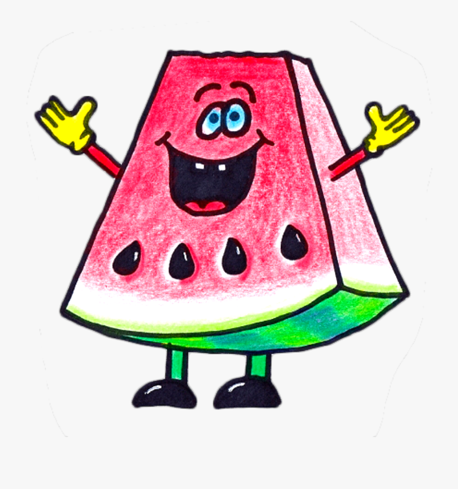#ftestickers #watercolor #clipart #watermelon #cute - Portable Network Graphics, Transparent Clipart