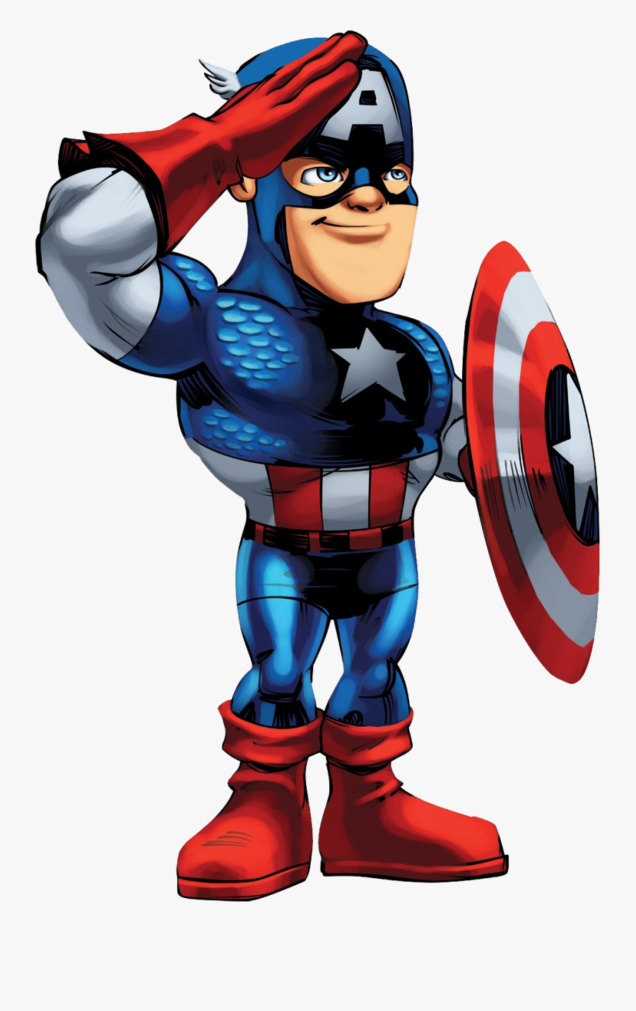 Thumb Image - Captain America Super Hero Squad, Transparent Clipart