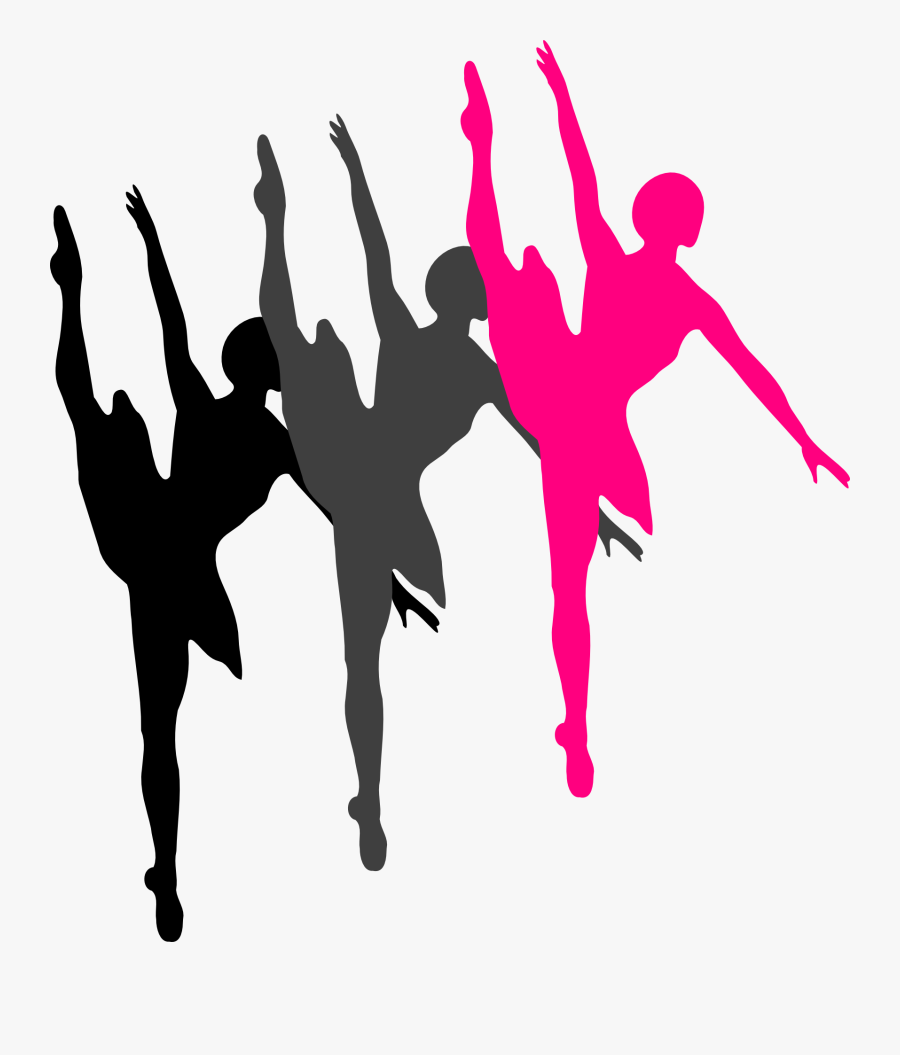 Clip Art Dance Studio Clipart - Ballet Dancer Silhouette, Transparent Clipart