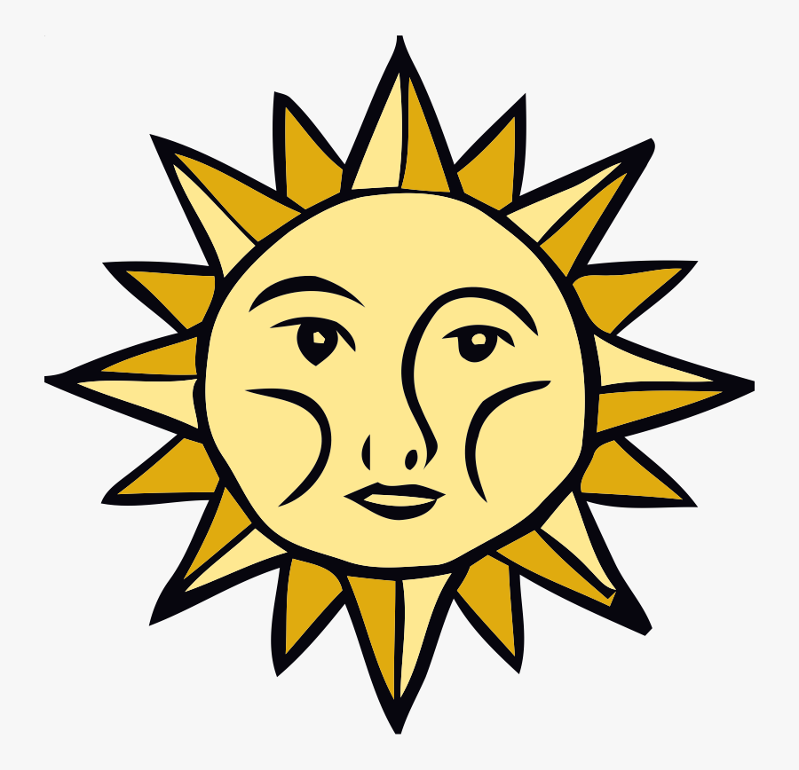 Sun Faces Clip Art - Federation Of Young European Greens, Transparent Clipart