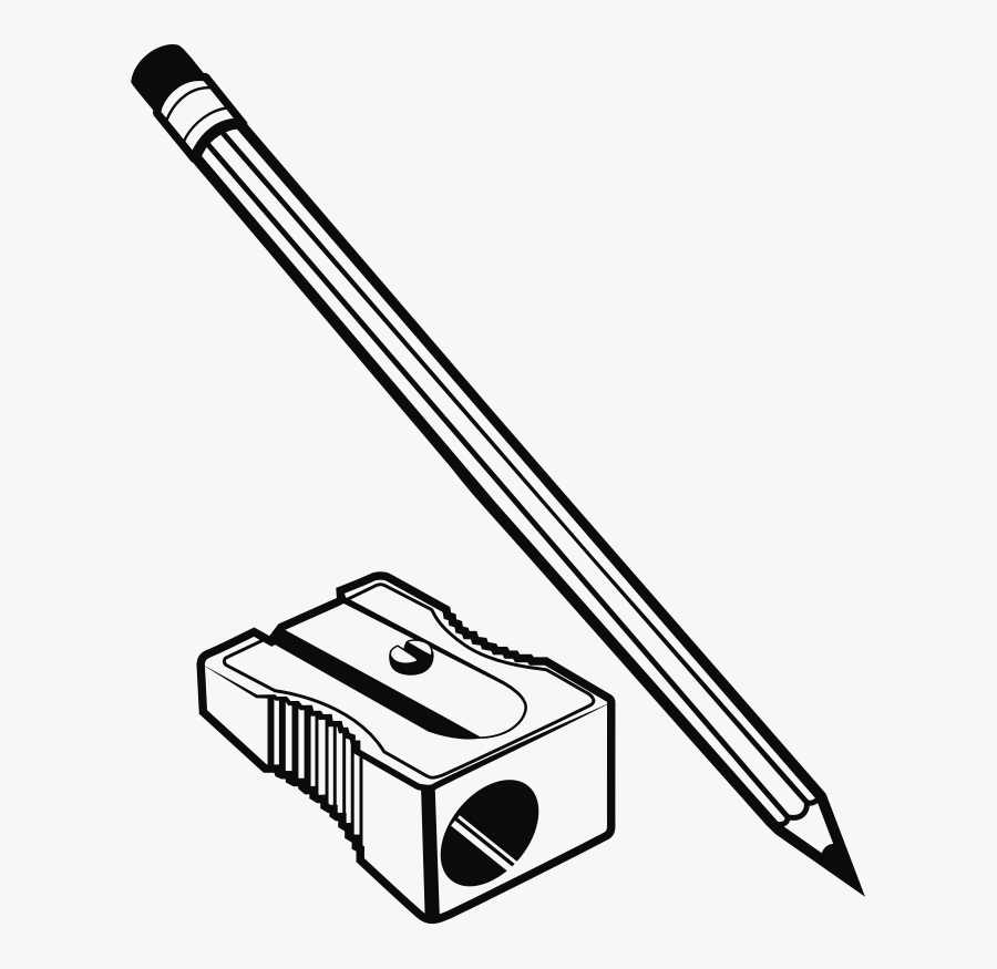 Pencil Sharpeners Line Art Description Technology - Pencil Sharpener Clipart Black And White, Transparent Clipart