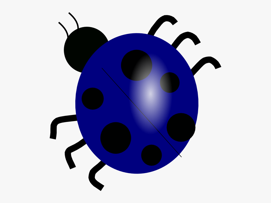Blue Ladybug Svg Clip Arts - Ladybug Clip Art, Transparent Clipart