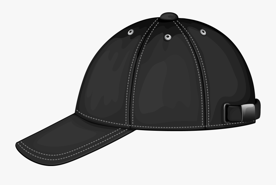 Baseball Hat Clipart - Black Baseball Cap Clipart, Transparent Clipart