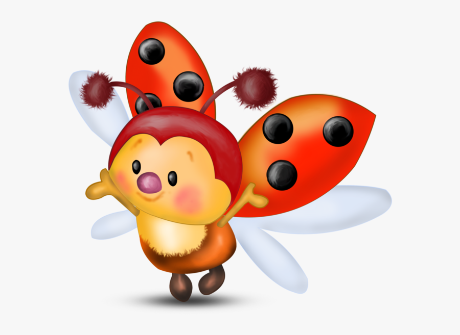 Borboletas & Joaninhas E - Ladybird Cartoon, Transparent Clipart